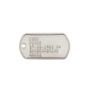 DOG TAG Komplet 2 pločice i lančić