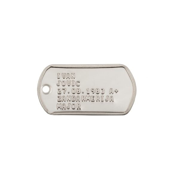 DOG TAG Komplet 2 pločice i lančić
