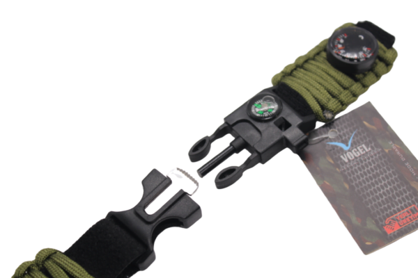 Vogel Paracord Tactical Magnesium Compass Survivor narukvica - Image 16