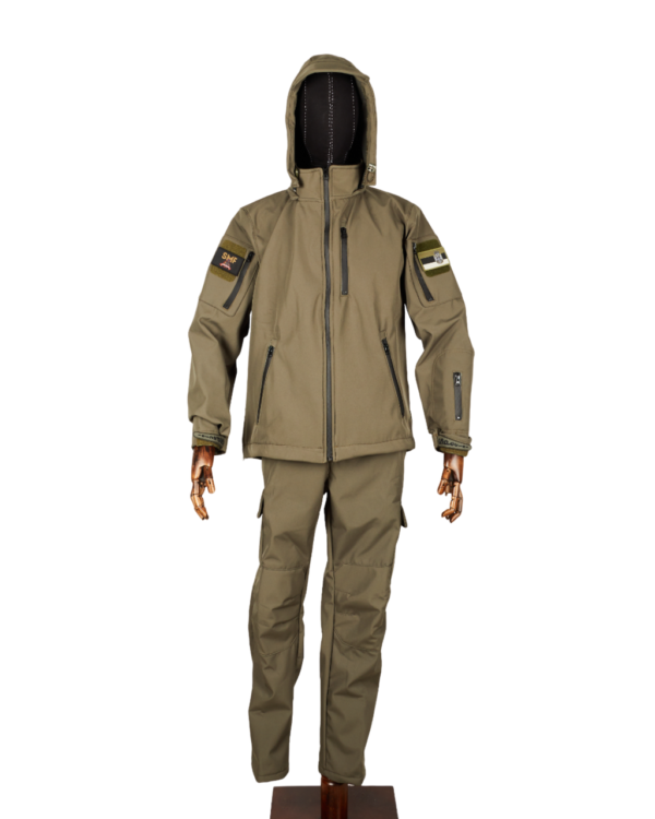 Zeleni Taktički komplet Softshell (jakna+pantalone) vodoodbojno i vetroodbojno - Image 5