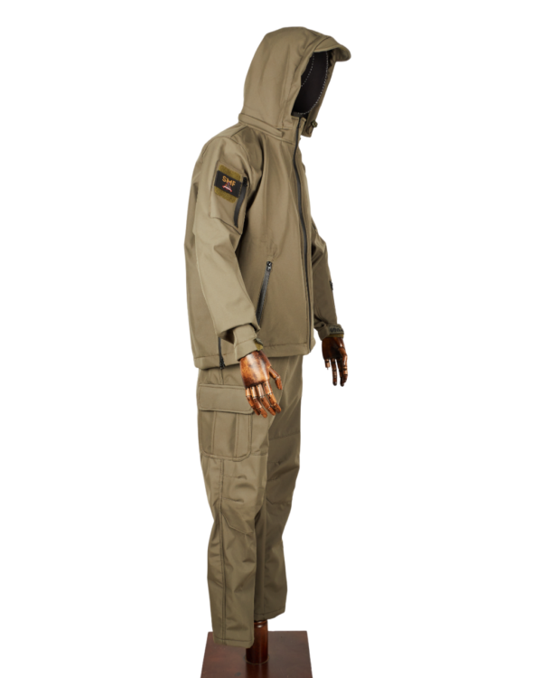 Zeleni Taktički komplet Softshell (jakna+pantalone) vodoodbojno i vetroodbojno - Image 6