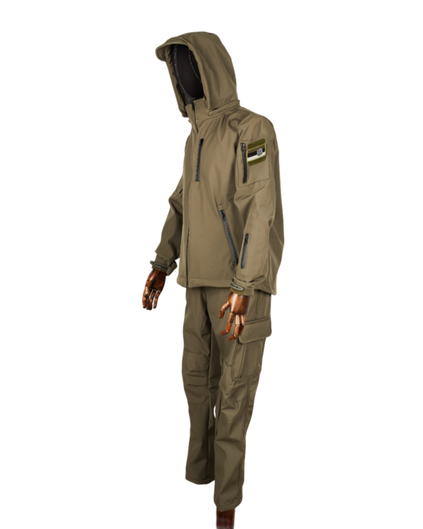 Zeleni Taktički komplet Softshell (jakna+pantalone) vodoodbojno i vetroodbojno - Image 7