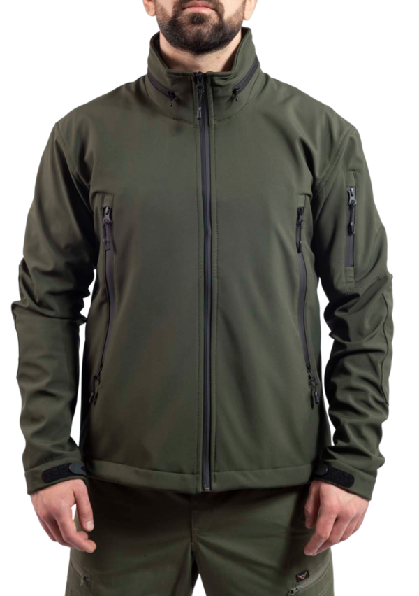 Vav Wear Tactical i Outdoor softshell jakna crna i zelena - Image 9