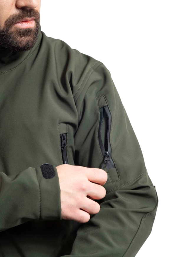 Vav Wear Tactical i Outdoor softshell jakna crna i zelena - Image 14