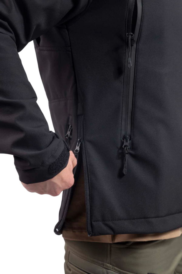 Vav Wear Tactical i Outdoor softshell jakna crna i zelena - Image 5