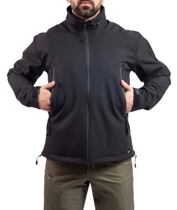 Vav Wear Tactical i Outdoor softshell jakna crna i zelena - Image 2