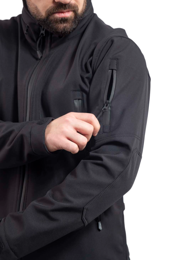 Vav Wear Tactical i Outdoor softshell jakna crna i zelena - Image 6