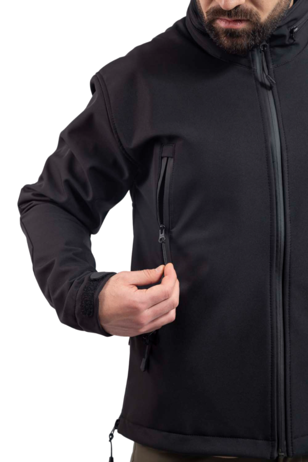 Vav Wear Tactical i Outdoor softshell jakna crna i zelena - Image 4
