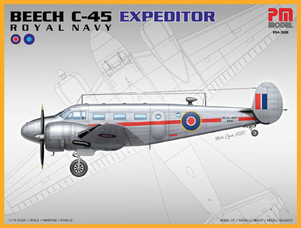 Maketa aviona Beechraft C-45 Expeditor  A