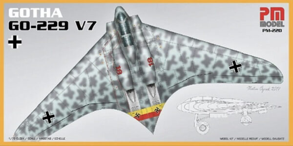 Maketa aviona Gotha Go-229 A7  B