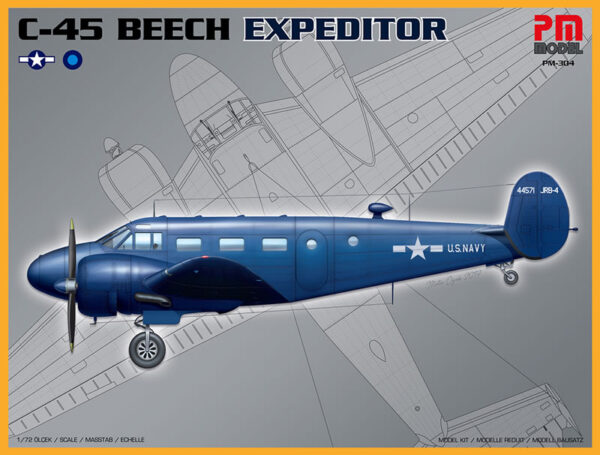 Maketa aviona Beechraft C-45 Expeditor  B