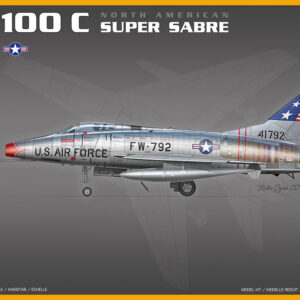 Maketa aviona F-100 C SUPER SABRE