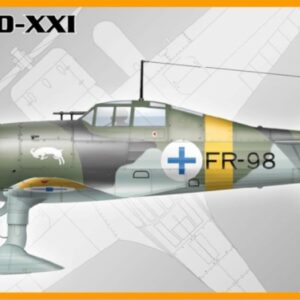 Maketa aviona Fokker D-XXI (FR-98)  A