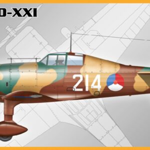 Maketa aviona Fokker D-XXI  B