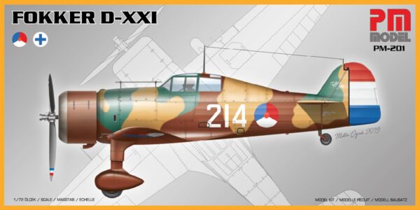 Maketa aviona Fokker D-XXI  B
