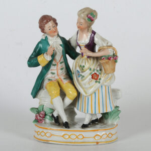 Vintage Viktorijanska Porcelanska figura - Par u ljubavi