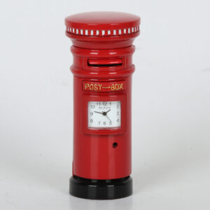 Kolekcionarski Crveni Stoni Sat WM WIDOPP EST 1883 Post Box