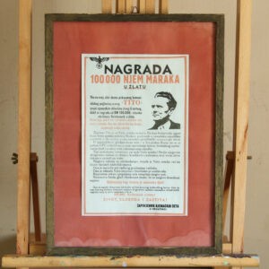 Poster / Letak - nagrada 100.000 DM TITO
