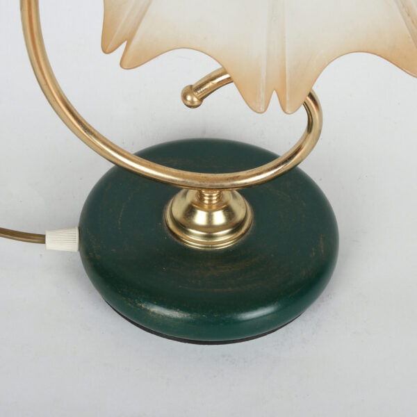 Vintage Komodna - Stona lampa metal i staklo - Image 10