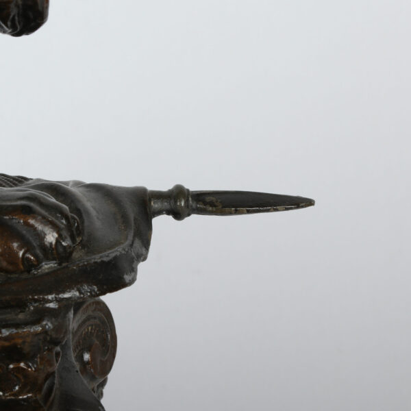 Antikvarni kaminski sat od bronze - Image 10