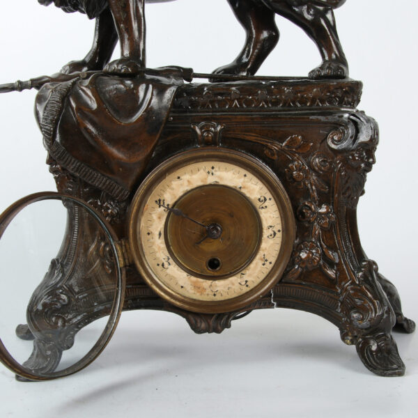 Antikvarni kaminski sat od bronze - Image 12
