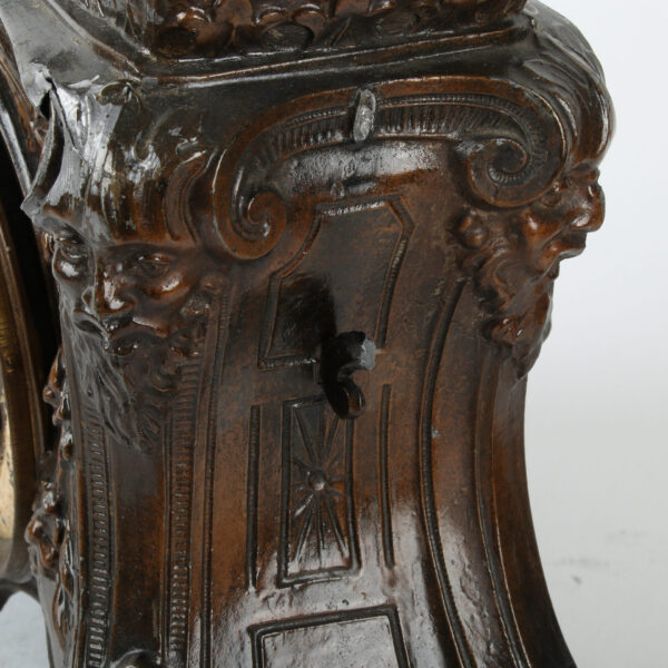 Antikvarni kaminski sat od bronze - Image 15