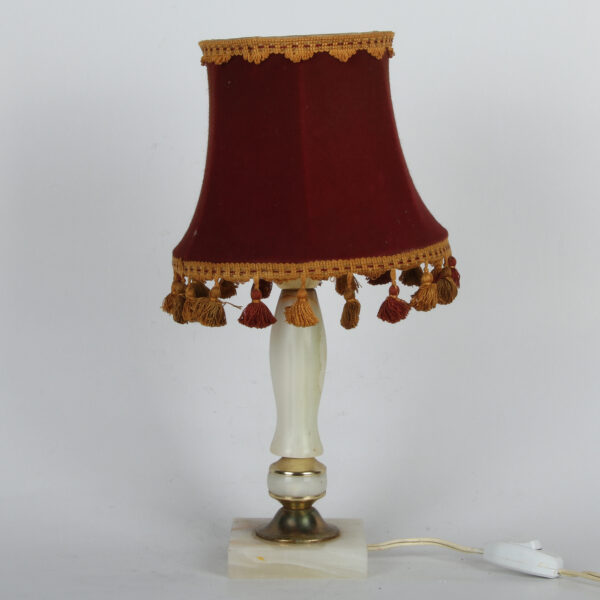 Mermerna Stona Lampa sa Abažurom - Image 2