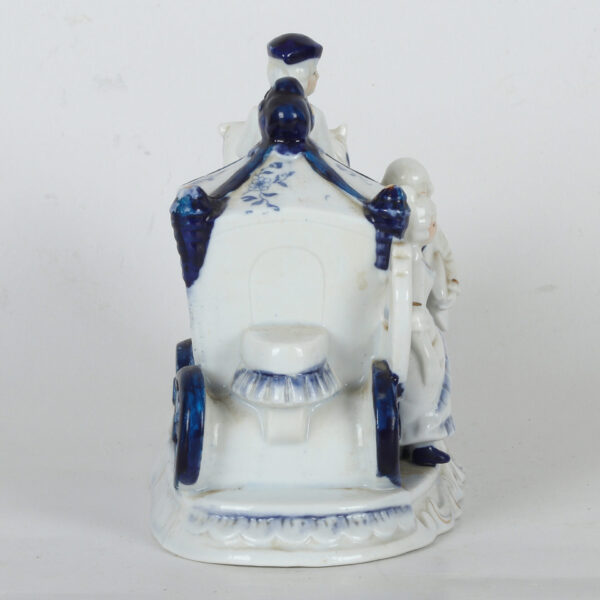 Viktorijanska kolonijalna figurica konjske zaprege porcelan - Image 3