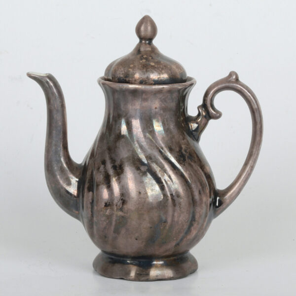 Elegantan Vintage Srebrni Porcelanski Čajnik - Image 3