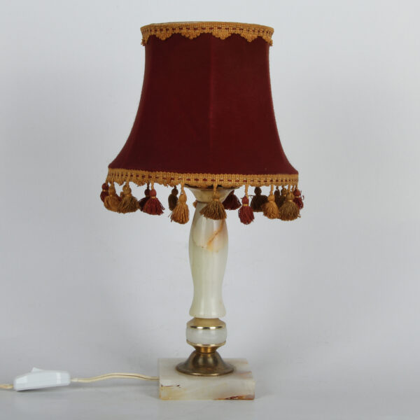 Mermerna Stona Lampa sa Abažurom - Image 4