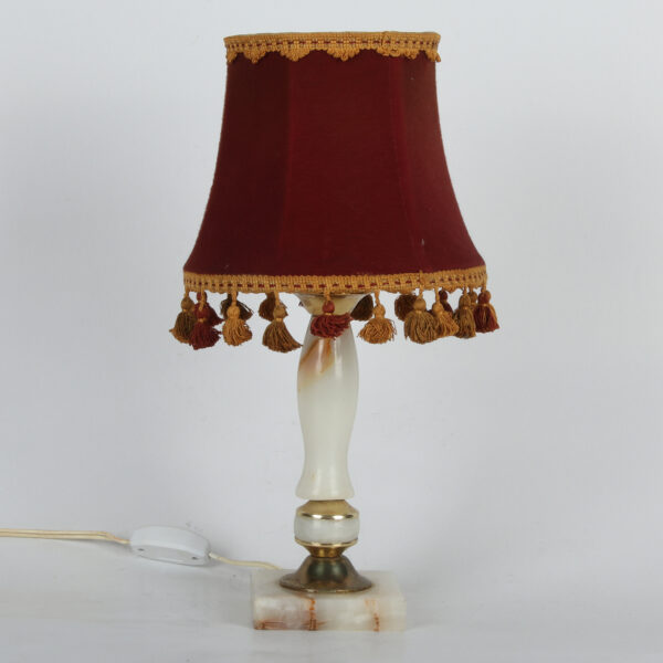 Mermerna Stona Lampa sa Abažurom - Image 5