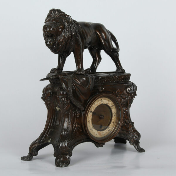 Antikvarni kaminski sat od bronze - Image 5