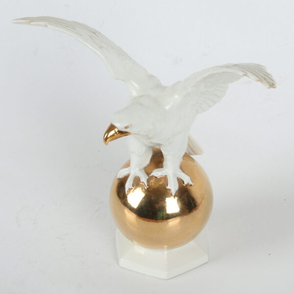 Porcelanska figura Orla na zlatnoj kugli Carl Scheidig - Image 5