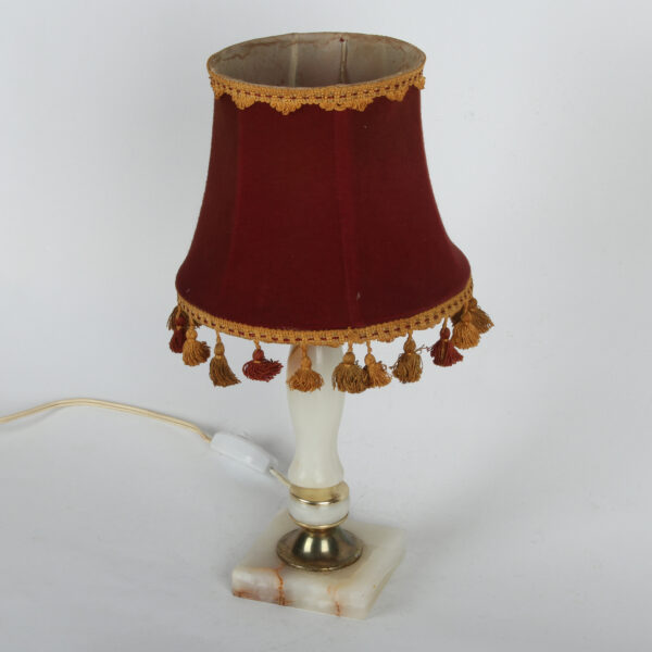 Mermerna Stona Lampa sa Abažurom - Image 6