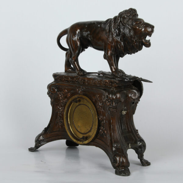 Antikvarni kaminski sat od bronze - Image 6