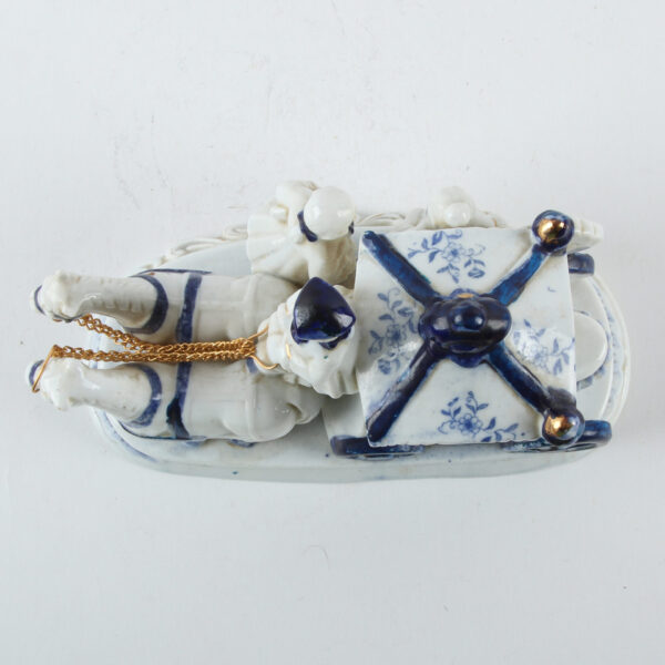 Viktorijanska kolonijalna figurica konjske zaprege porcelan - Image 6