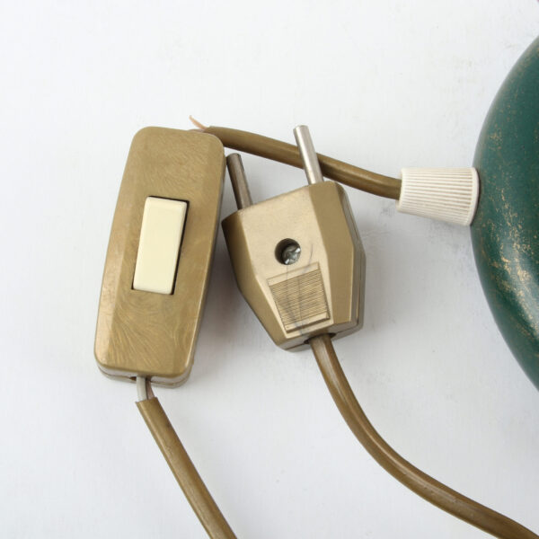 Vintage Komodna - Stona lampa metal i staklo - Image 9