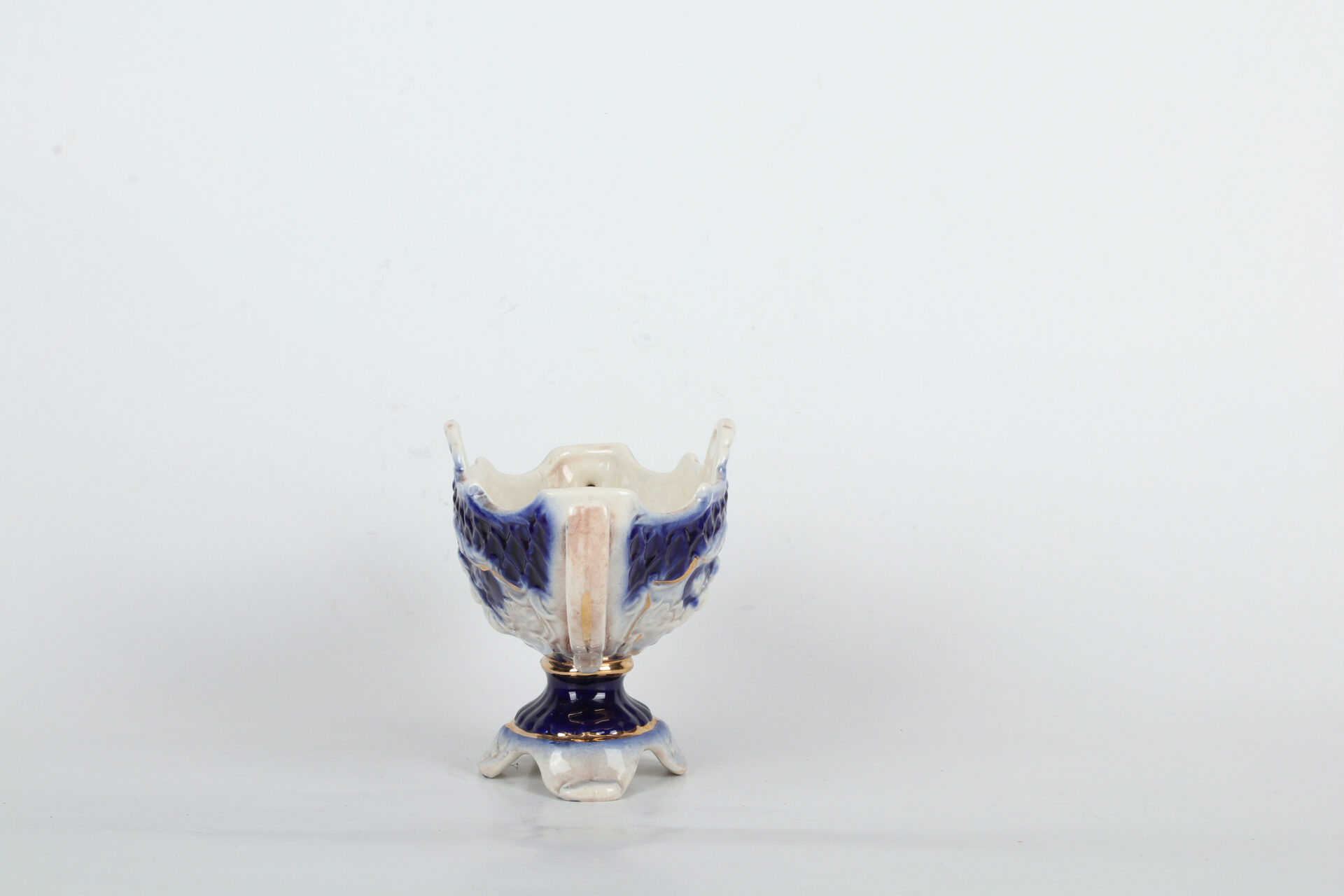 Stara keramička vaza u obliku pehar Capodimonte Made in Italy - Slika 2