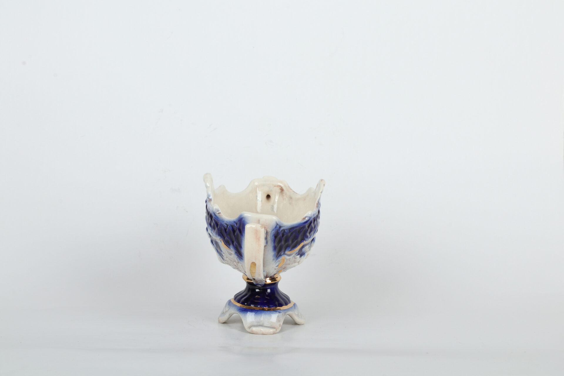 Stara keramička vaza u obliku pehar Capodimonte Made in Italy - Slika 4