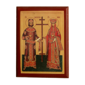 Savremena ikona Sv. car Konstantin i carica Jelena.
