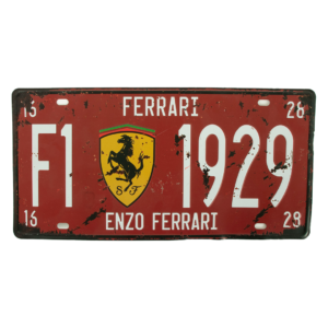 Dekorativna retro Ferrari tablica