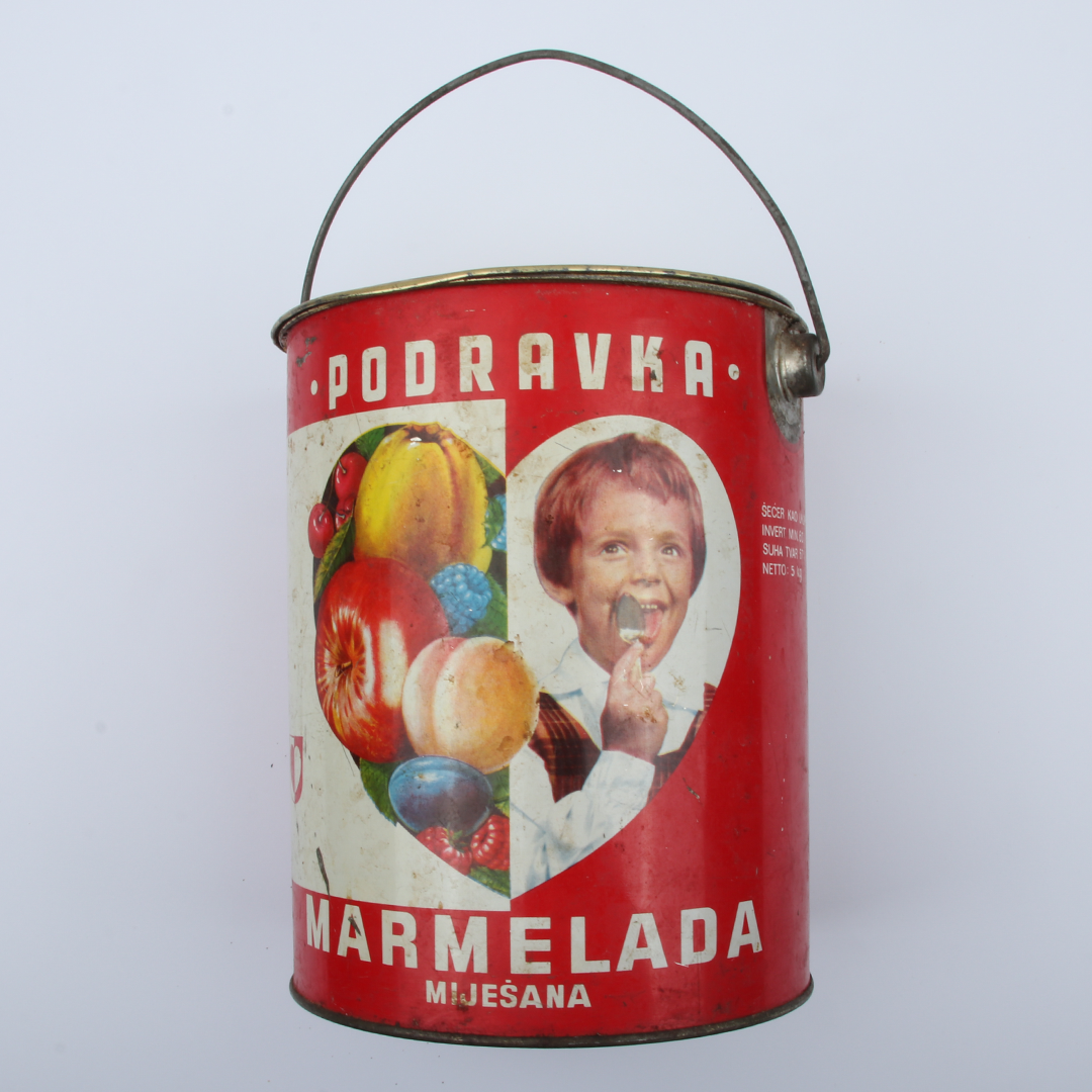 Originalna vintage limenka mešane marmelade Podravka - Slika 2