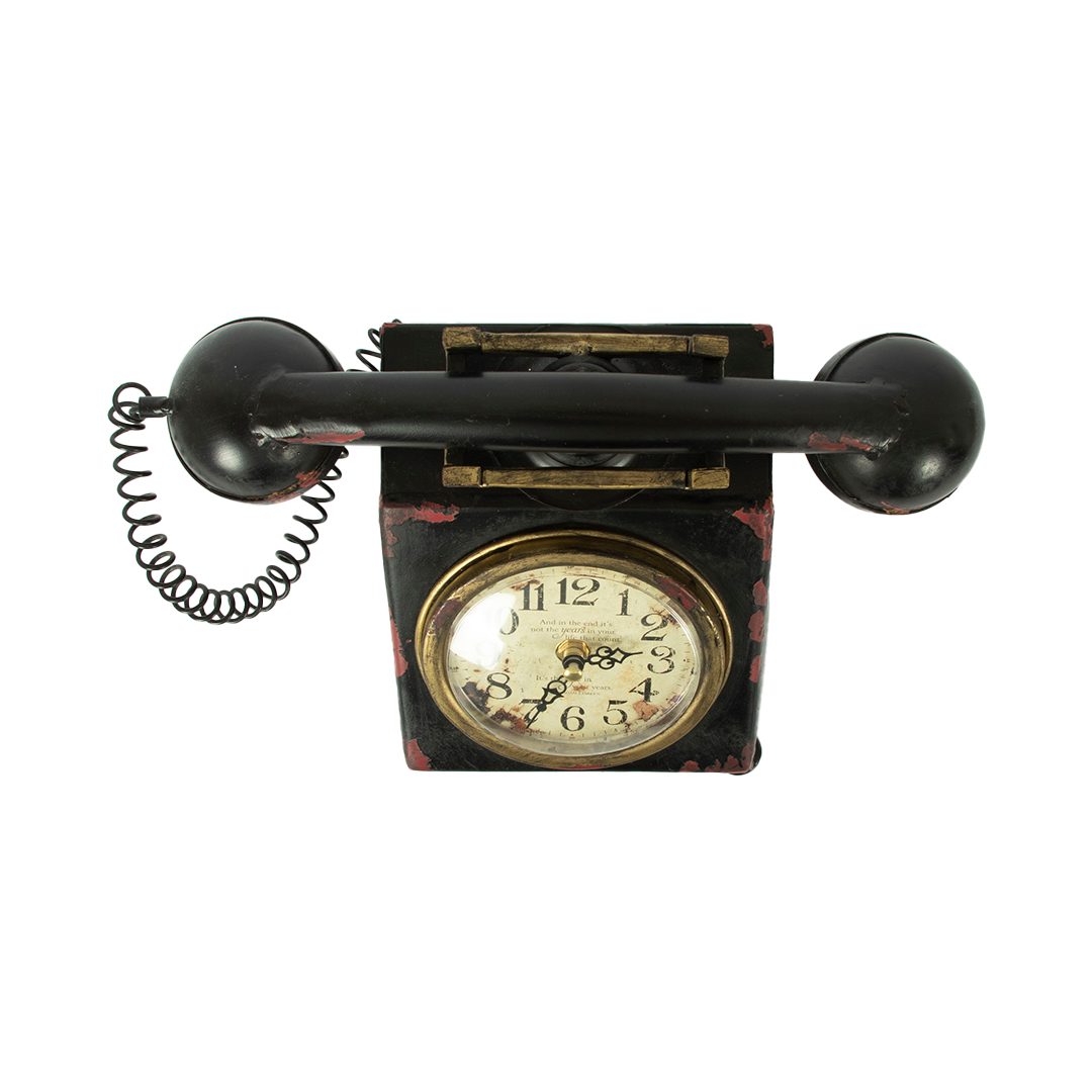 Dekorativni stoni sat u obliku vintage telefona - Slika 2