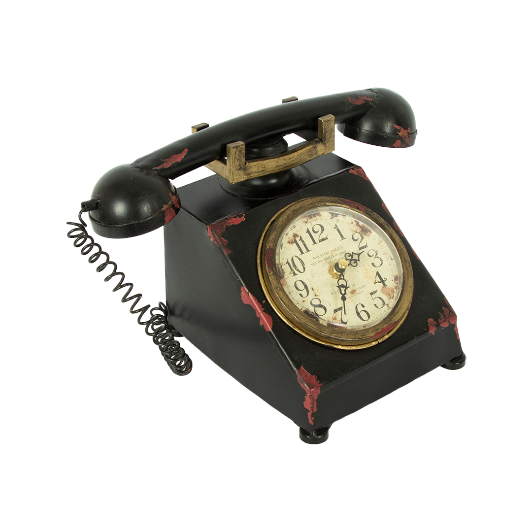 Dekorativni stoni sat u obliku vintage telefona - Slika 3