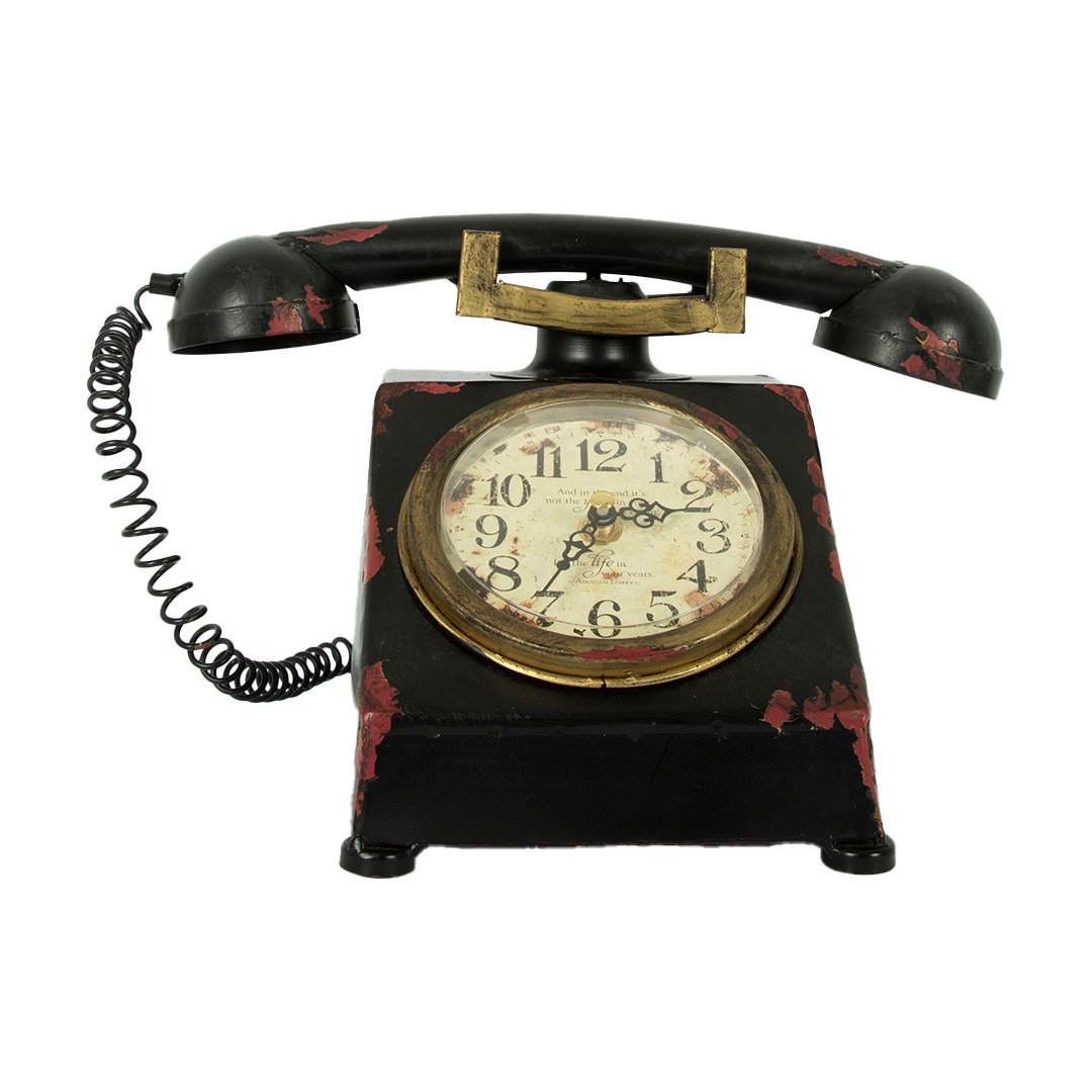 Dekorativni stoni sat u obliku vintage telefona - Slika 4